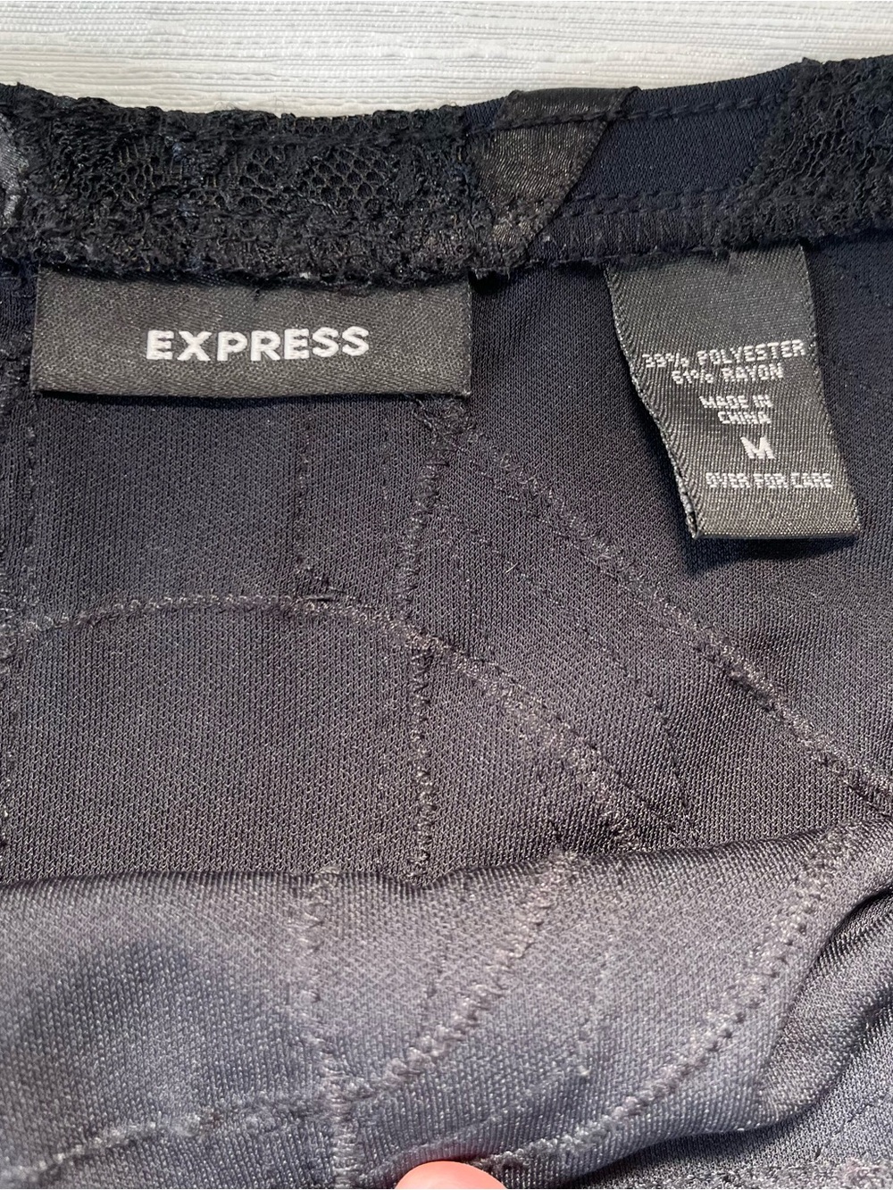 Express Black Asymmetrical Skirt - Picture 2 of 9